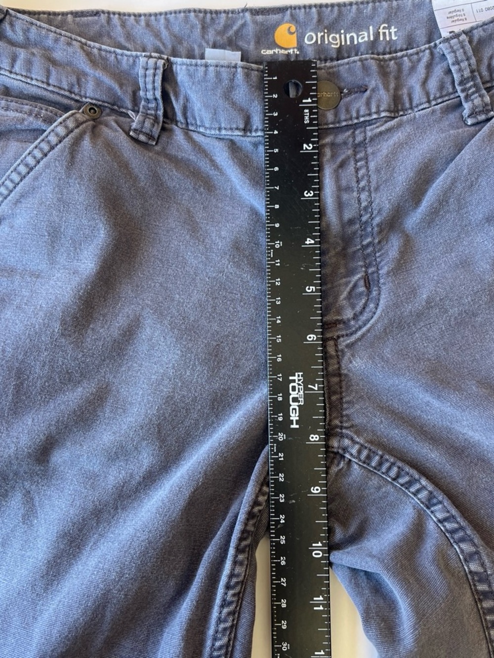 Carhartt Women's Straight Leg Jeans in Charcoal Gray - Picture 6 of 6